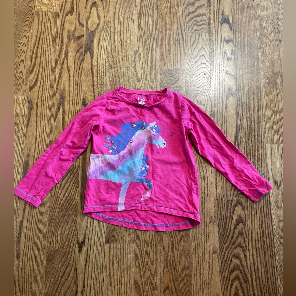 Hatley top unicorn size 6